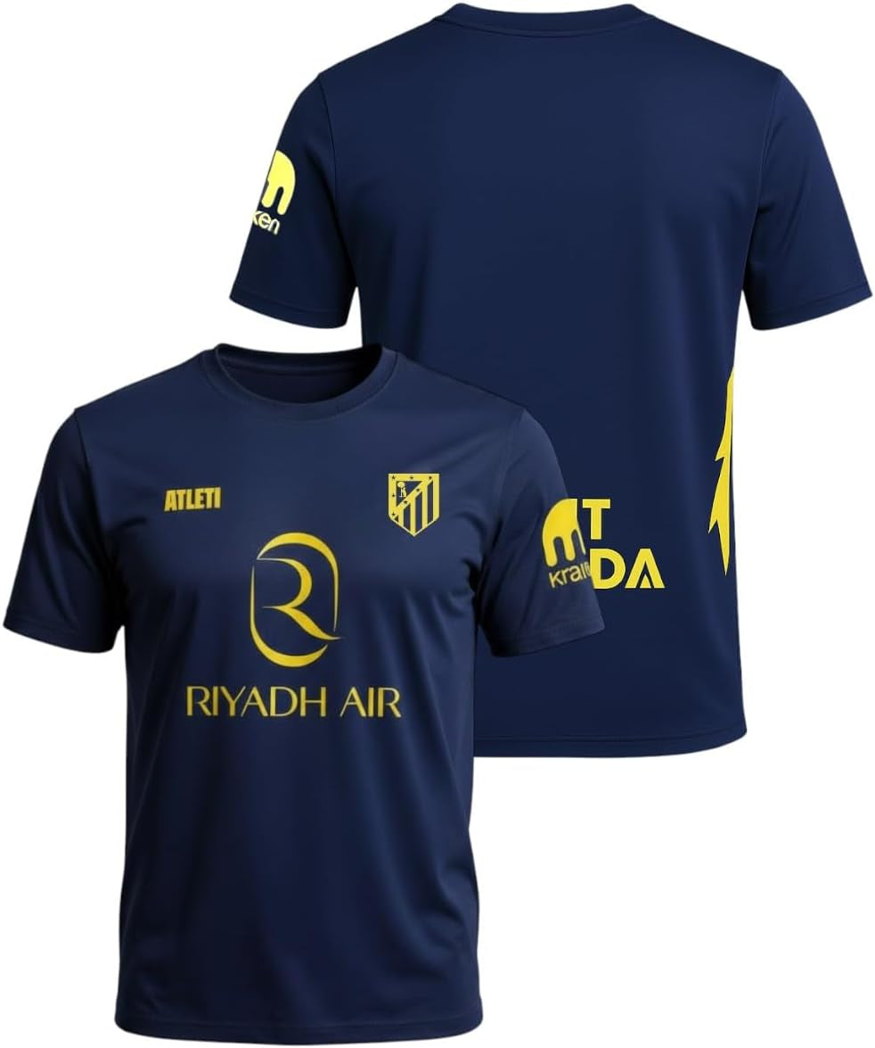 Atletico De Madrid - Camiseta Segunda Equipación 2025‑2026 | Réplica Oficial | Corte Clásico | Tejido Transpirable | Ideal Para Aficionados